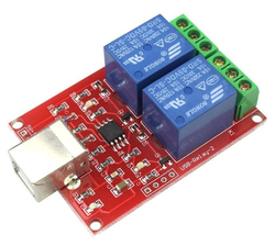 Modul relé USB, 2 kanálový s Attiny45