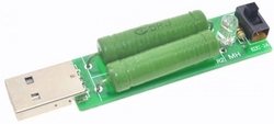 Zátěžový rezistor pro odběr 1A nebo 2A a USB