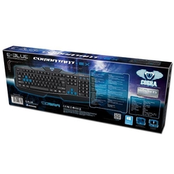 Klávesnice Cobra E-Blue EKM746 CZ/SK USB herní, černá