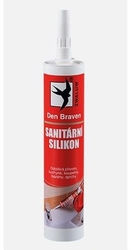 Sanitární silikon bílý, DEN BRAVEN, 280ml