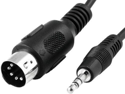 Kabel DIN5 - Jack 3,5 stereo,   1,5m