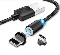 Nabíjecí kabel USB-C s magnetickou koncovkou a LED podsvětlením