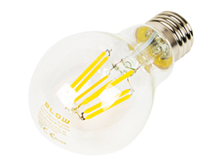 LED žárovka E27 8W A60 230V vlákno