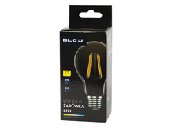 LED žárovka E27 8W A60 230V vlákno