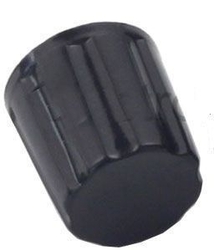 Přístrojový knoflík K16-2 19x16mm, hřídel 4mm, černý