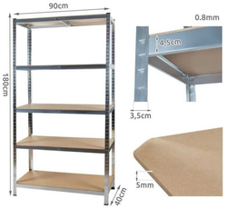 Regál Malatec 180x90x40 cm