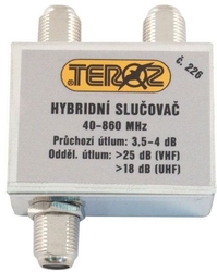 Slučovač 2x hybridní širokopásmový TEROZ 226X