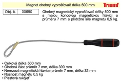 Ohebný vyprošťovač 500mm s magnetem, nosnost 500g