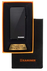 Elektrický zapalovač Plazma USB černý, Kaminer