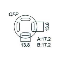 Nástavec na vyfoukávačku QFP 13,8x13,8mm
