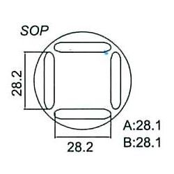 Nástavec na vyfoukávačku pro SOP 28,2x28,2mm