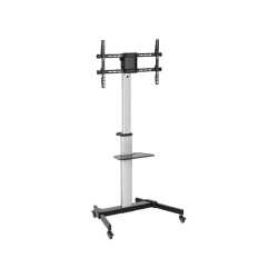ALU pojízdný stojan Brateck FS44-46TW pro TV 37"-86" 50kg police