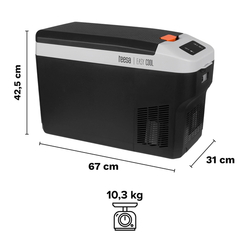 Profesionální kompresorová cestovní chladnička TEESA s funkcí mrazení 25L DC12/24V AC 230V