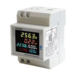 Voltmetr, ampérmetr a wattmetr na DIN lištu D52-2066 220-450VAC,100A