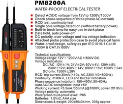 Zkoušečka PM8200A, fázovka, tester vodivosti, tester chráničů