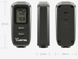 Měřič tloušťky vrstvy laku 0-1800um Vdiagtool /Digitální tloušťkoměr/