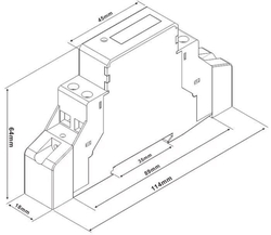 Elektroměr DDM30SC 1 fázový na DIN lištu
