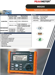 Měřič izolačního odporu PEAKMETER /PM5205/ MS5205 - 2500V