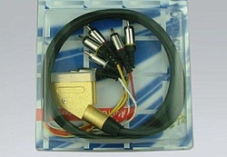 kabel 6xCINCH-SCART zlacený, 1.5m