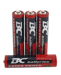 Baterie BC batteries extra 1,5V AAA(R03), Zn-Cl, balení 4ks