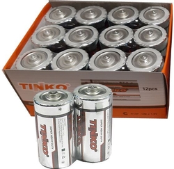 Baterie TINKO 1,5V D(R20) Zn-Cl, balení 12ks