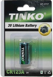 Baterie TINKO CR123A 3V lithiová, 1300mAh