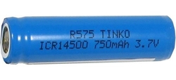 Nabíjecí článek Li-Ion ICR14500-AA 3,7V/750mAh TINKO