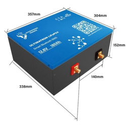 LiFePO4 akumulátor Ultimatron YX Smart BMS 12,8V/180Ah - plochý
