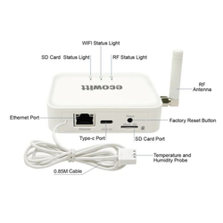 WIFI brána Ecowitt GW3000 s teploměrem, vlhkoměrem a barometrem