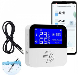 Teploměr + vlhkoměr wifi Tuya AS90W se sondou