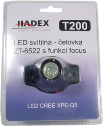 Svítilna LED 5W ,čelovka ZT-6522, napájení 3xAA