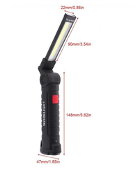 Pracovní svítilna LED s magnetem W-52, nabíjecí, bílé/červené světlo
