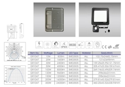 Reflektor LED 20W s PIR čidlem GR1047