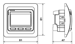 Digitální termostat  PT712-EI pro podlahové topení, Elektrobock