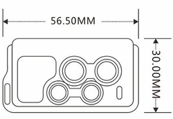 Dálkový ovládač ZY86-E 433MHz 4 kanálový