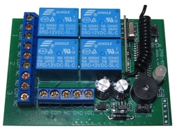Dálkové ovládání-přijímač ZAB4PC 433MHz 4 kanálový, napájení 12V