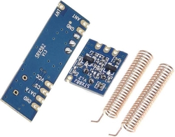 Dálkové ovládání, vysílač+přijímač 433MHz, modul STX882+SRX882