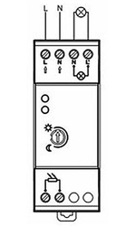 Soumrakový spínač ST308 na DIN lištu