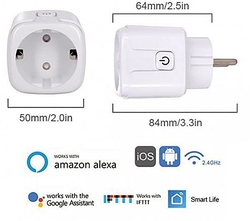 Chytrá zásuvka TUYA, wifi s měřením spotřeby, Android/iOS, EU PLUG