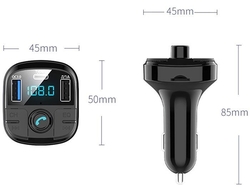 FM modulátor (transmitter), bluetooth, přehrávač MP3, nabíječka BT29