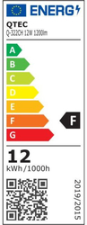 LED zrcadlové světlo 80cm, LED 12W/1200lm/4000K,QTEC Q-322CH, chrom