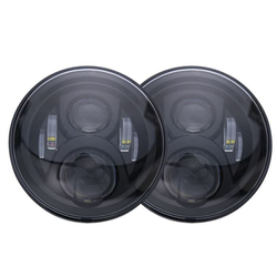 LED přední hlavní světlomety 7” 9-16V/60W (sada) DOT SAE E9