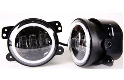 Pracovní světla LED 4” 9-16V/30W (pár) k montáži do nárazníku Wrangler