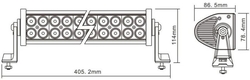 Pracovní světlo LED rampa 10-30V/72W l=40cm