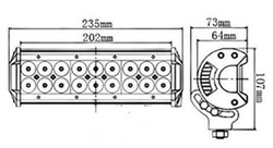 Pracovní světlo LED rampa 10-30V/40W, l=23,5cm