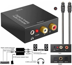 Audio převodník  RCA+3,5mm /konvertor digitálního zvuku na analogový/