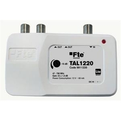 TAL1220 s LTE filtrem a regulací zisku, 2x výstup
