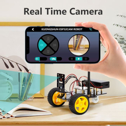 Smart Robot Car Kit 2WD, kamera, wifi, ESP32 (robotické autíčko)