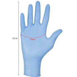 Nitrilové rukavice modré bez pudru 100ks./bal., velikost M