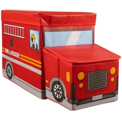 Box na hračky hasičské auto 53 x 26 x 31,5 cm Kruzzel